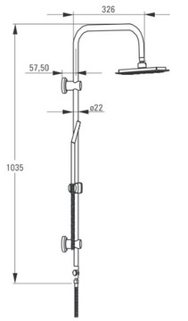 LAVEO APPIA BLP 010D BATERIA WANNOWA +DESZCZOWNICA