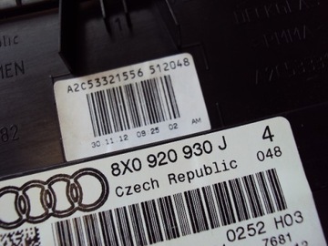 фото thumb №6, Спидометр audi a1 8x0920930j