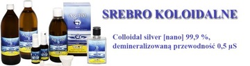 GWARANTOWANE SREBRO KOLOIDALNE 300ml 20 ppm PLAST