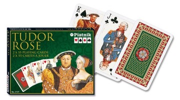 2137/ PIATNIK Игральные карты TUDOR ROSE, 2 колоды