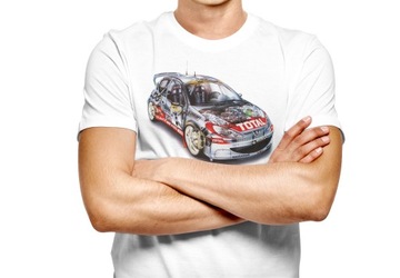 Футболка PEUGEOT 206 WRC ПОДАРОК ​​ХИТ года M