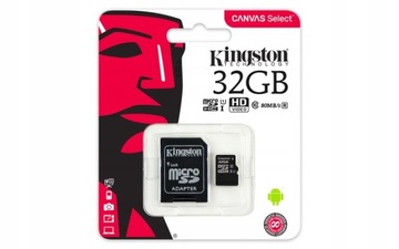 Карта памяти KINGSTON Micro SD 32 ГБ C10 + АДАПТЕР