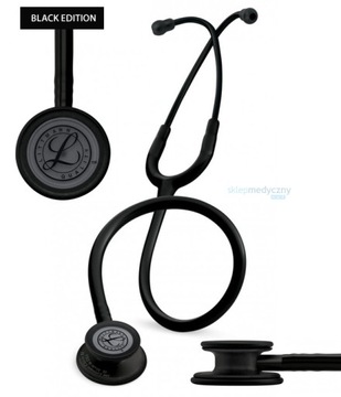 Стетоскоп 3M Littmann Classic III, черная головка, черный кабель 5803