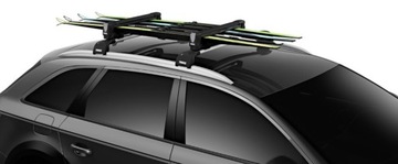 КРЕПЛЕНИЕ ДЛЯ ЛЫЖ THULE BLACK, 4 ПАРЫ ЛЫЖ, 2 ДОСКИ