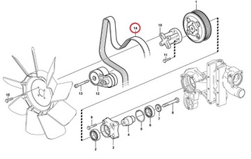 VOLVO BL71 РЕМЕНЬ МНОГОКЛАССНЫЙ 21259870 10PK1810