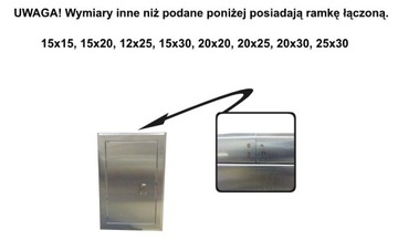 Ревизионная дверца из нержавеющей стали 10х10см с ручкой.