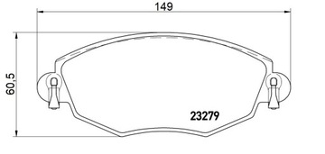 TARCZE MIKODA 0733 GT KLOCKI FORD MONDEO III MK3 .