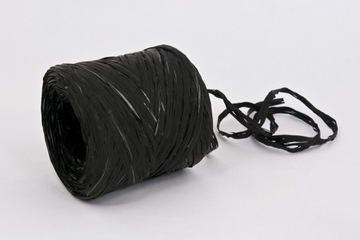 Синтетическая рафия 1см/200м ЧЕРНАЯ