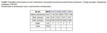 ПРЕДЕЛ МИКРОМЕТРОВ ДЛЯ ВНУТРЕННИХ ИЗМЕРЕНИЙ 75-100 мм.