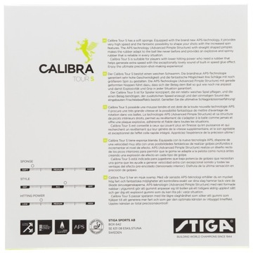 STIGA CALIBRA TOUR S подкладка 1,9 мм красная