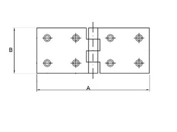 ПЕТЛЯ ДЛЯ СТРОИТЕЛЬНОЙ КОРОБКИ ОЦИНКОВАННАЯ 25 x 70