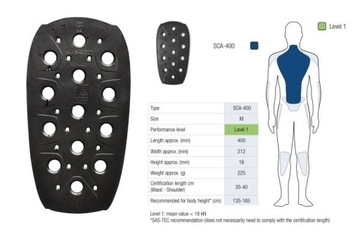 Вставка для защиты спины SAS-TEC L1 M