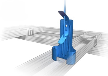 Подвеска поворотная с пружиной, профиль CD60 GK, 10 шт.