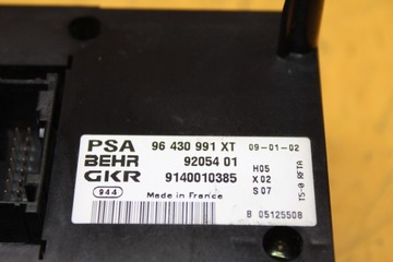 фото thumb №9, Панель блок керування обдув кондиціонера peugeot 307 96430991xt