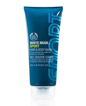 THE BODY SHOP WHITE MUSK SPORT HAIR & BODY WASH Szampon i Żel Męski 200 ml