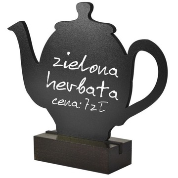 CZAJNICZEK - kredowa tabliczka stolikowa