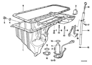 ПРОКЛАДКА МАСЛЯНОГО ПОДДОНА ELRING BMW E46 E39 M54 52