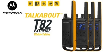 32x MOTOROLA T82 EXTREME WALKIE TALKIE РАДИО PMR + 8 ЧЕМОДАНОВ