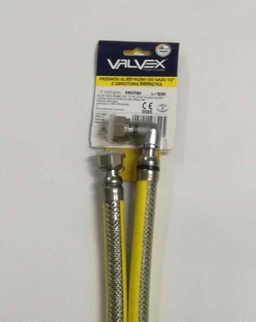 VALVEX GAS PIPE 125, газовый шланг с коленом 1250