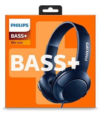 Накладные наушники PHILIPS SHL3070 BASS+, СИНИЕ