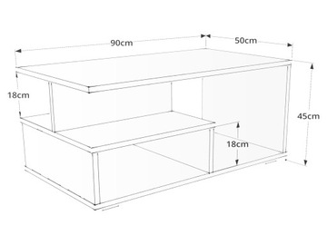 ЖУРНАЛЬНЫЙ СТОЛИК MODERN PORTO BENCH -/- БЕЛЫЙ