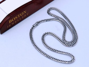 СЕРЕБРЯНАЯ ЦЕПЬ НА ШЕИ СТАЛЬ 316L 5мм