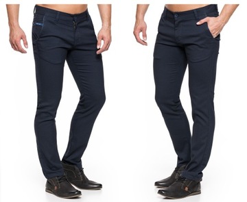 SPODNIE MĘSKIE CHINOSY VANKEL JEANS 028 - 102cmL32