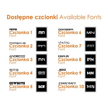 Запонки с гравировкой Jedai/Porsche Fonts