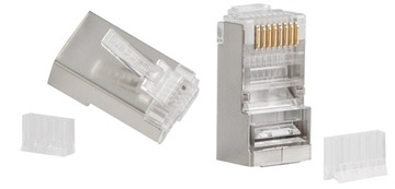 10 шт. РАЗЪЕМЫ RJ45 FTP Cat 6 с направляющей.