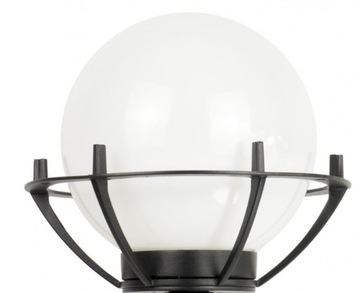 Lampa ogrodowa, parkowa wys. 39 cm, kula fi 20 lampa z aluminium