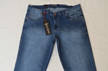 DŁUGIE spodnie Clubing jeans 96-98cm pas L38