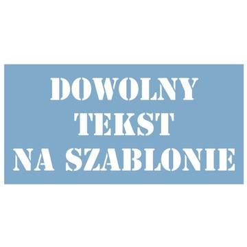 Szablony z tworzywa Litery cyfry15cm dowolny tekst