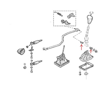 Tulejka plastik dźwigni zmiany biegów Renault 7700732903