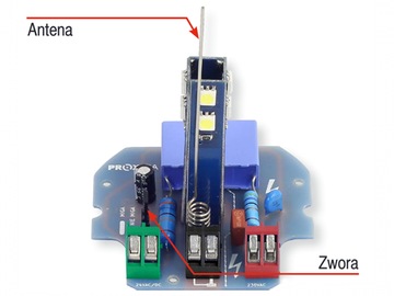 Сигнальная лампа KOGUT для ворот, желтая, 24/230В LED + РУЧКА