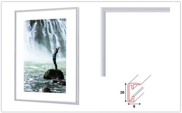 RAMA ALUMINIOWA SREBRNA 15x21 - RAMKA 21x15