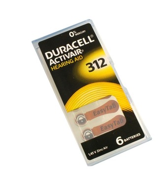 DURACELL DA312 ACTIVAIR Батарейки для слуха 60 шт.