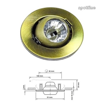 ПОДВИЖНАЯ НАРУЖКА SPOTLINE MINI 12V G4 OLD PLN