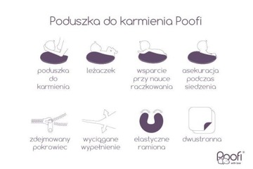 Подушка для кормления Poofi Organic Popiel с круассанами