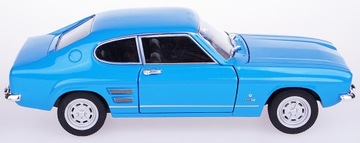 FORD CAPRI 1969 ГОДА МОДЕЛЬ METAL WELLY 1:24 СИНИЙ