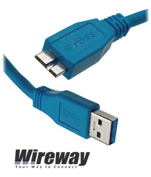 KABEL USB 3.0-micro B USB DO DYSKU WIREWAY 1,8m