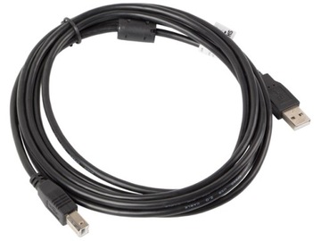 Кабель USB 2.0 Lanberg AM-BM Ferrite 0,5 м черный