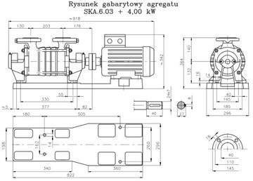 Трехступенчатый гидрофорный насос SKA 6.03 EZ1 H-V