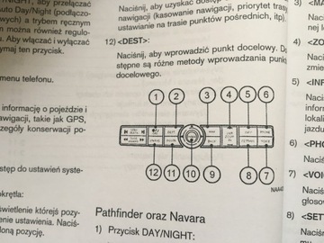 NISSAN MURANO навигация руководство пользователя на польском языке