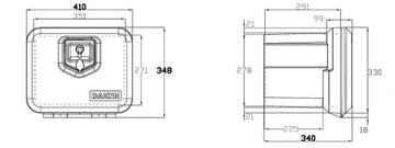 ЯЩИК ДЛЯ ИНСТРУМЕНТОВ SHOWEK DAKEN 410 26L ЭВАКУАТОР АВТОБУС TIR BOX BOX