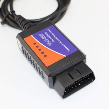 Кабель-адаптер Интерфейс ELM327 OBD2 + CAN USB + ПРОГРАММА версия 1.5