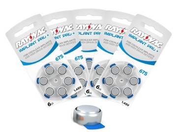 30 батареек Rayovac Implant PRO+ 675 (Cochlear)