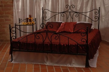 Металлическая спальная кровать ERYKA 120X200 Glamour