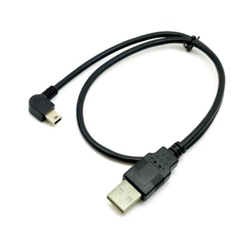 Kabel Kątowy Mini USB MiniUSB do USB LEWY 0,5m