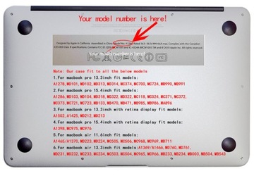 MacBook Air 13 A2337 M1 2022 Obudowa Laptop - Wzory