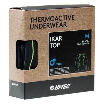 Термоактивное нижнее белье Мужская термотолстовка HI-TEC IKAR TOP Top XL